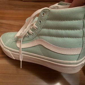 Mint Green Hightop Vans